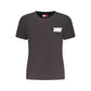 Black Cotton Women T-Shirt