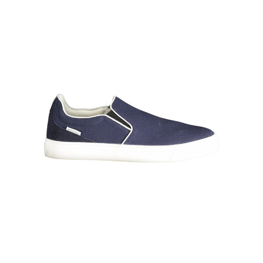 Blue Polyester Men Sneaker