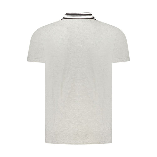 Gray Cotton Polo Shirt