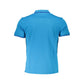 Light Blue Cotton Men Polo Shirt