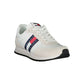 White Beige Polyester Men Sneaker