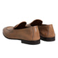 Brown Leather Loafer Dress Shoes