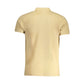 Beige Cotton Men Polo-Shirt
