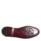 Blue Woven Leather Slip On Loafers Shoes