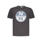 Black Cotton Men T-Shirt