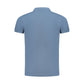 Blue Cotton Polo Shirt