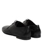 Black Leather Lace Up Derby Dress Formal Shoes