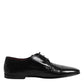 Black Leather Lace Up Derby Dress Formal Shoes