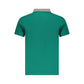 Green Cotton Men Polo Shirt