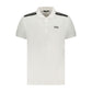 White Cotton Men Polo Shirt