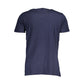 Blue Cotton Men T-Shirt