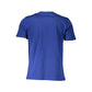 Blue Cotton Men T-Shirt