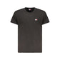 Black Cotton Men T-Shirt