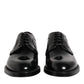 Black Leather Lace Up Derby Dress Formal Shoes