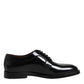 Black Leather Lace Up Derby Dress Formal Shoes