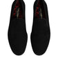 Black Suede Slip On Loafers Formal Shoes