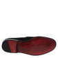 Black Suede Slip On Loafers Formal Shoes