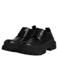 Black Leather Lace Up Derby Men Dress Shoes