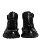 Black Leather Casual Mens Ankle Boots Shoes