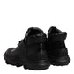 Black Leather Casual Mens Ankle Boots Shoes