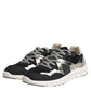 Multicolor Suede Low Top Men Sneaker Shoes