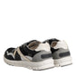 Multicolor Suede Low Top Men Sneaker Shoes