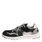 Multicolor Suede Low Top Men Sneaker Shoes