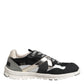 Multicolor Suede Low Top Men Sneaker Shoes