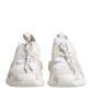 White Mesh Sorrento Trekking Sneakers Shoes