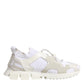 White Mesh Sorrento Trekking Sneakers Shoes