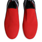 Red Logo Low Top Slip On Men Sneakers Shoes