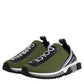 Green Black Slip On Sorrento Sneakers Shoes
