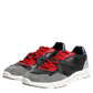 Multicolor Lace Up Low Top Men Sneakers Shoes