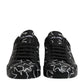 Black White Stars Low Top Men Sneakers Shoes