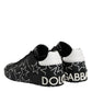 Black White Stars Low Top Men Sneakers Shoes