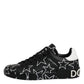 Black White Stars Low Top Men Sneakers Shoes