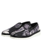 Black Tropical Slip On Men Sneakers Shoes