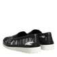 Black Tropical Slip On Men Sneakers Shoes