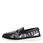 Black Tropical Slip On Men Sneakers Shoes