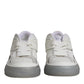 White Low Top DG Embossed Men Sneakers Shoes