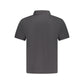 Black Cotton Men Polo Shirt