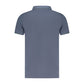 Blue Cotton Polo Shirt