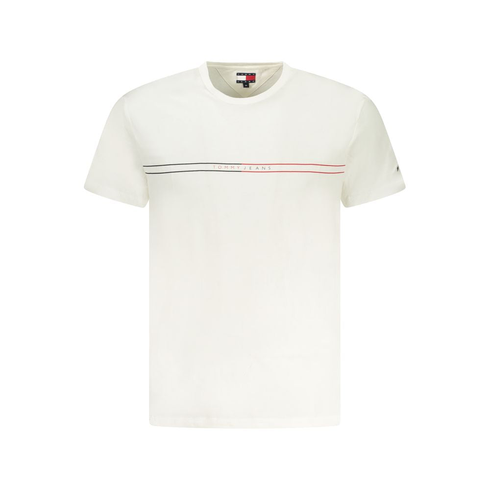 White Cotton Mens T-Shirt
