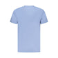 Blue Cotton Men T-Shirt