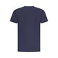 Blue Cotton Men T-Shirt