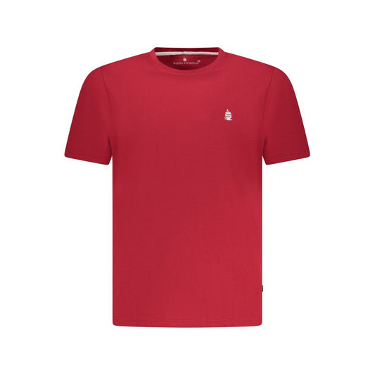 Red Cotton Men T-Shirt