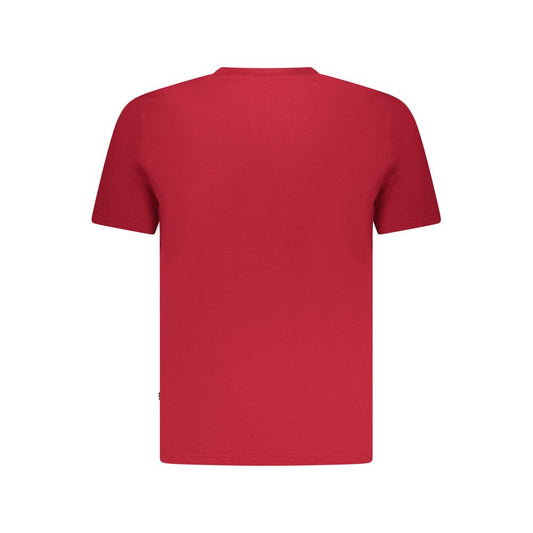Red Cotton Men T-Shirt