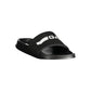 Black Polyester Men Sandal