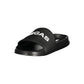 Black Polyester Men Sandal