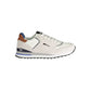 White Polyester Men Sneaker